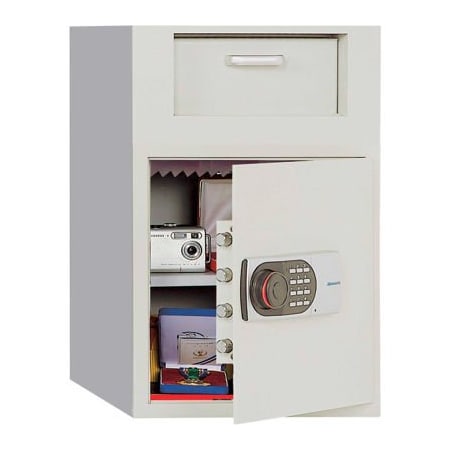 Phoenix Safe International Phoenix Safe Front Loading Digital Lock Depository Safe 2.0 cu ft, Off-White, Steel 991TE
